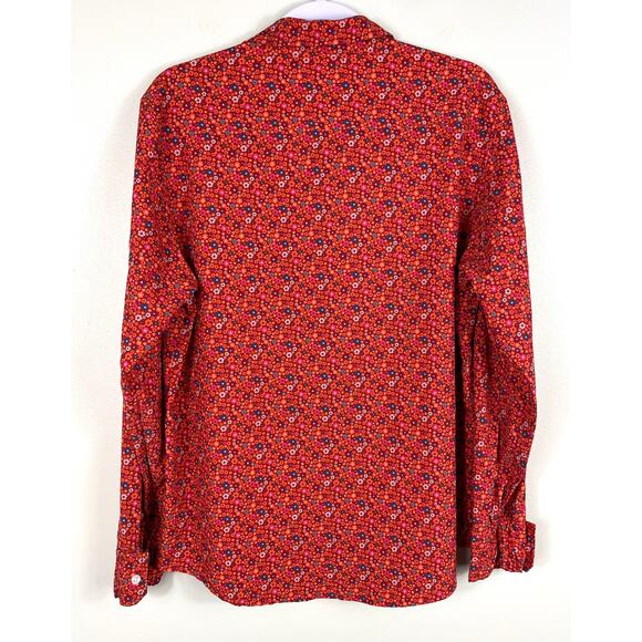 Joe & Bella Magnetic Button-Down Shirt Seth Orange Floral Print Men’s Medium - Picture 8 of 13